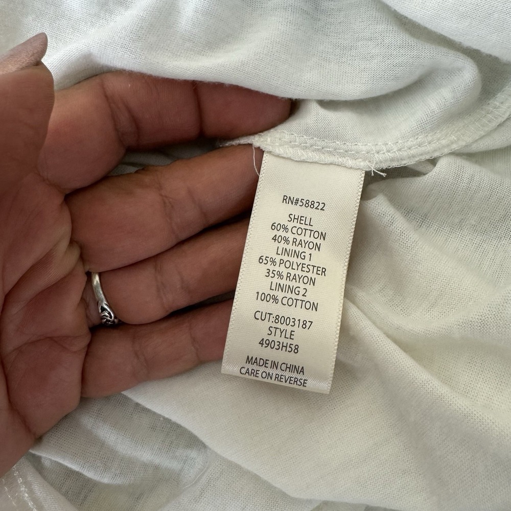 Max Studio Maxi Dress Size L Floral Boho Cottagecore Coquette Beach Resort - Picture 12 of 14